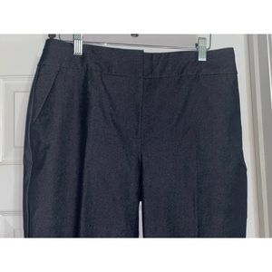 NEW~Chico’s Dress Denim Look Crop Pants~sz 8 (1)